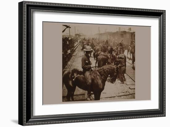 Roosevelt's "Rough Rider's" Arrival at Tampa, Fla., U.S.A.-null-Framed Art Print