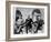 Roosevelt, Stalin, and Churchill at the Teheran conference, 1943-null-Framed Photographic Print