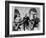 Roosevelt, Stalin, and Churchill at the Teheran conference, 1943-null-Framed Photographic Print