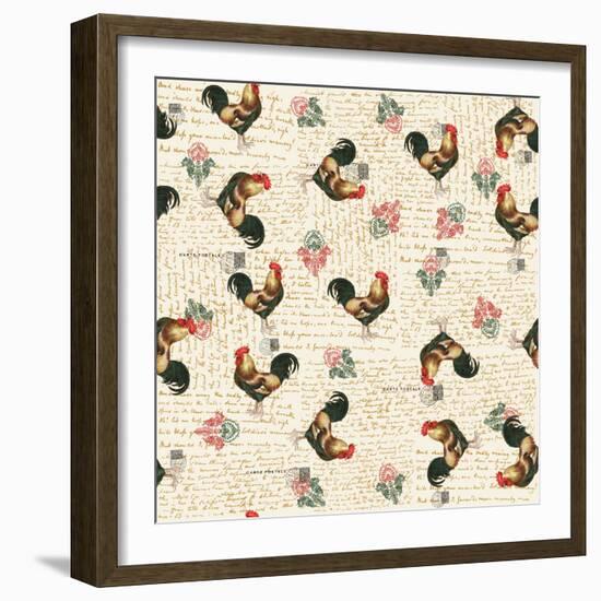 Rooster 1-Kimberly Allen-Framed Art Print