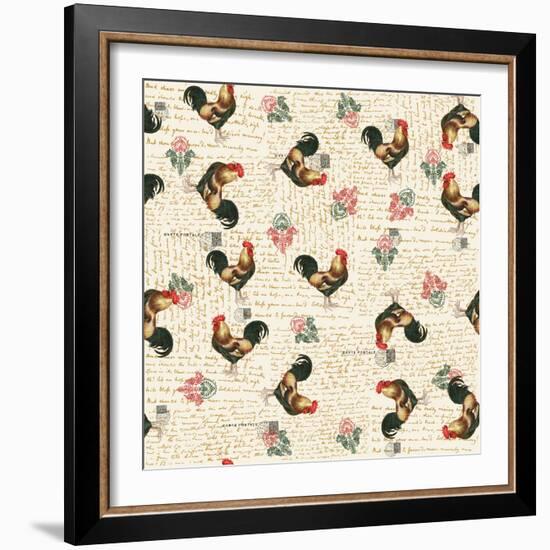 Rooster 1-Kimberly Allen-Framed Art Print