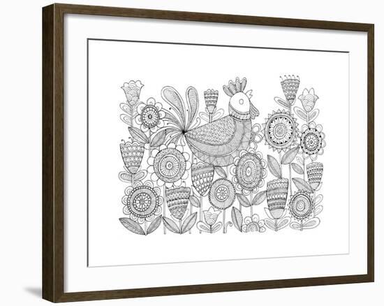 Rooster 6-Neeti Goswami-Framed Art Print