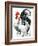 Rooster and Chicken-C.R. Patterson-Framed Giclee Print