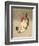 Rooster and Hen-Bairei Kono-Framed Giclee Print