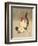 Rooster and Hen-Bairei Kono-Framed Giclee Print