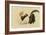 Rooster, Hen, and Chicks, Meiji Era, 1870-79-Shibata Zeshin-Framed Giclee Print