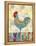 Rooster on a Fence II-Ingrid Blixt-Framed Stretched Canvas