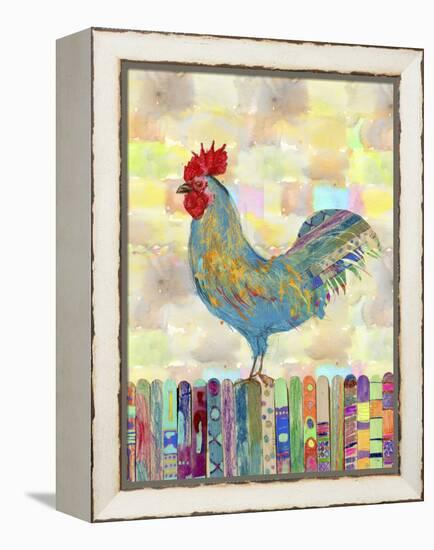 Rooster on a Fence II-Ingrid Blixt-Framed Stretched Canvas