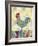 Rooster on a Fence II-Ingrid Blixt-Framed Premium Giclee Print