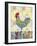 Rooster on a Fence II-Ingrid Blixt-Framed Premium Giclee Print