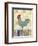 Rooster on a Fence II-Ingrid Blixt-Framed Premium Giclee Print