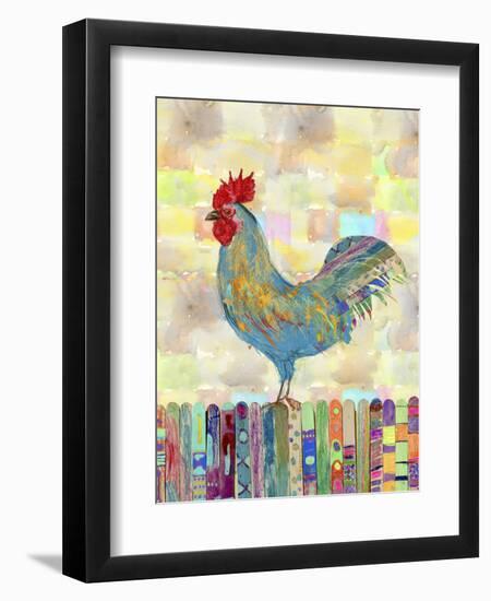 Rooster on a Fence II-Ingrid Blixt-Framed Premium Giclee Print