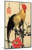 Rooster on Trellis for Climbing Rose, 1854-Utagawa Hiroshige-Mounted Art Print