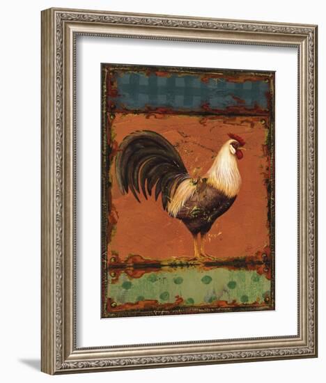 Rooster Portraits III-Daphne Brissonnet-Framed Art Print