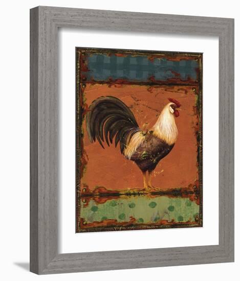 Rooster Portraits III-Daphne Brissonnet-Framed Art Print