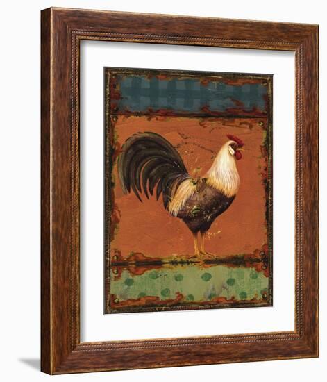 Rooster Portraits III-Daphne Brissonnet-Framed Art Print