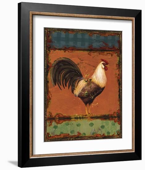 Rooster Portraits III-Daphne Brissonnet-Framed Art Print