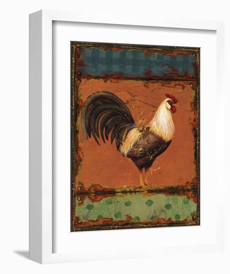 Rooster Portraits III-Daphne Brissonnet-Framed Art Print