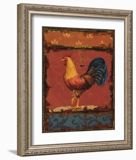 Rooster Portraits IV-Daphne Brissonnet-Framed Art Print