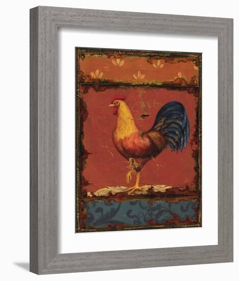 Rooster Portraits IV-Daphne Brissonnet-Framed Art Print