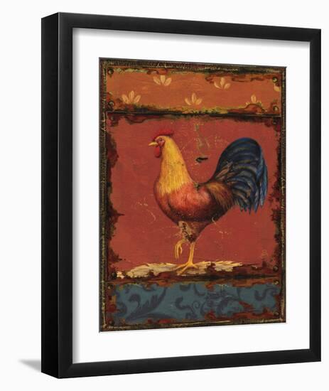 Rooster Portraits IV-Daphne Brissonnet-Framed Art Print