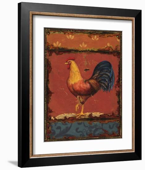 Rooster Portraits IV-Daphne Brissonnet-Framed Art Print