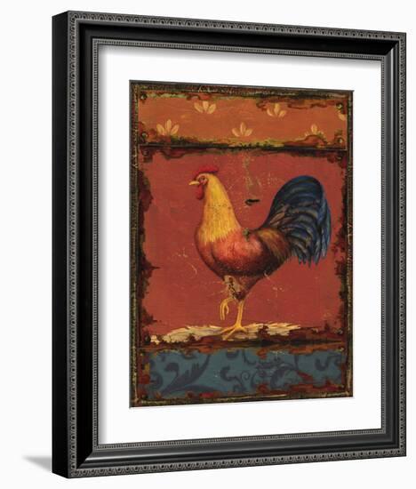 Rooster Portraits IV-Daphne Brissonnet-Framed Art Print