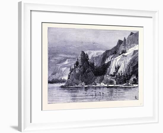 Rooster Rock United States of America-null-Framed Giclee Print
