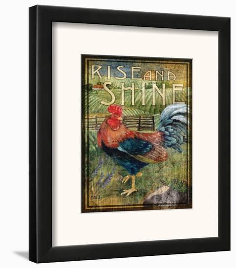 Rooster Sign II-Paul Brent-Framed Art Print