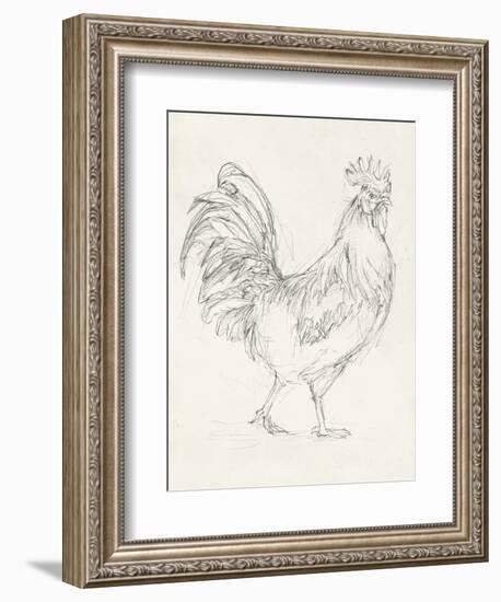 Rooster Sketch I-Ethan Harper-Framed Premium Giclee Print