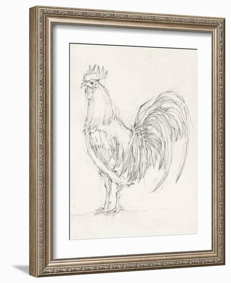 Rooster Sketch II-Ethan Harper-Framed Art Print