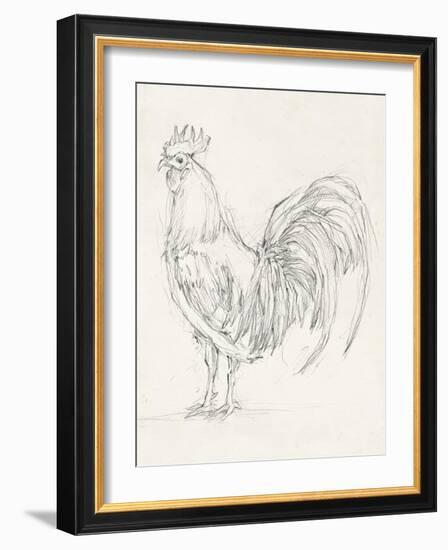 Rooster Sketch II-Ethan Harper-Framed Art Print