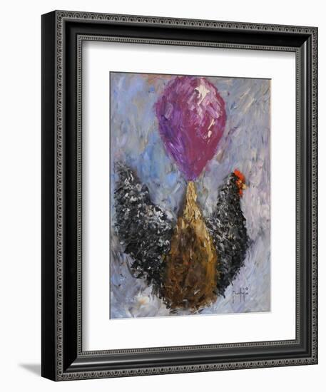 Rooster with Baloon-Joseph Marshal Foster-Framed Art Print