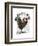 Rooster with Loudhailer-Fab Funky-Framed Art Print