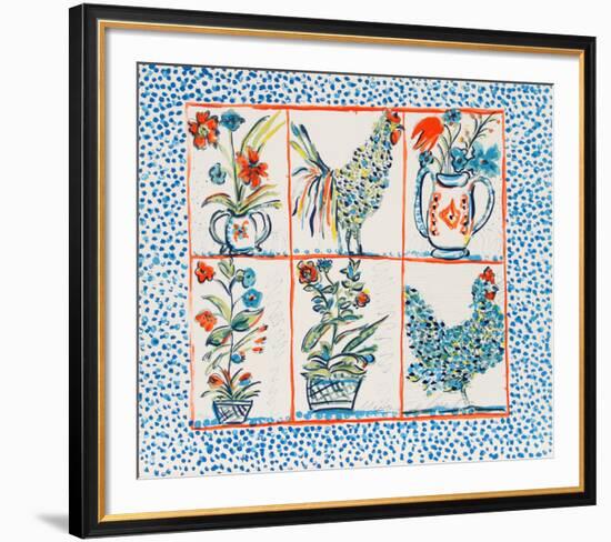 Rooster-Margaret Israel-Framed Limited Edition