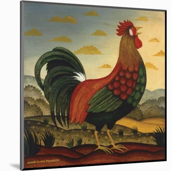 Rooster-Diane Ulmer Pedersen-Mounted Art Print