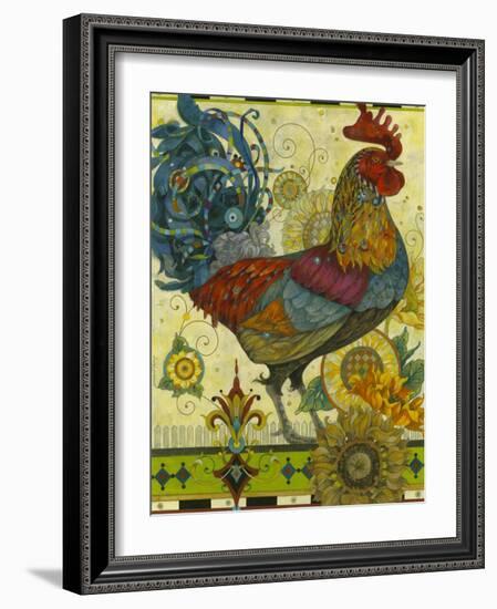 Rooster-David Galchutt-Framed Giclee Print