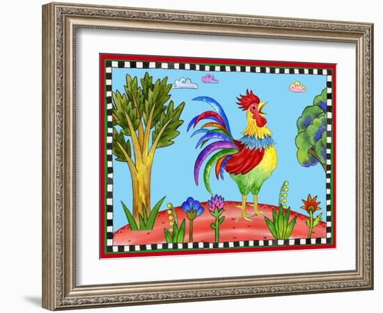 Rooster-Helen Lurye-Framed Giclee Print