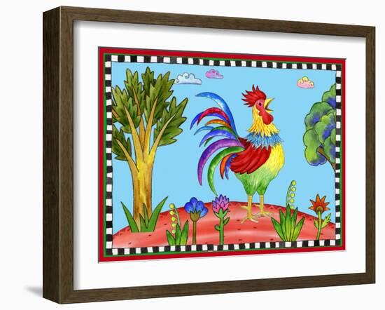 Rooster-Helen Lurye-Framed Giclee Print