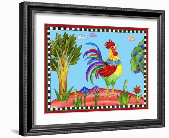 Rooster-Helen Lurye-Framed Giclee Print