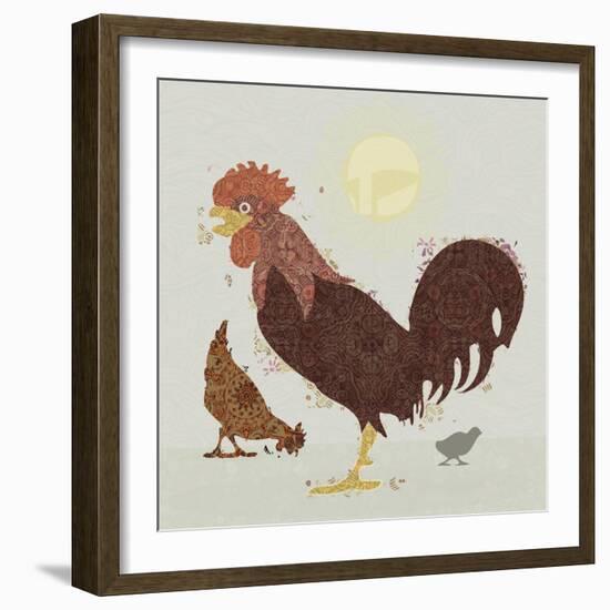 Rooster-Teofilo Olivieri-Framed Giclee Print