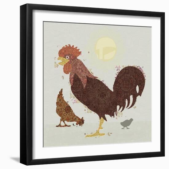 Rooster-Teofilo Olivieri-Framed Giclee Print