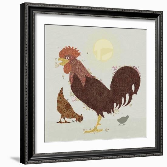 Rooster-Teofilo Olivieri-Framed Giclee Print