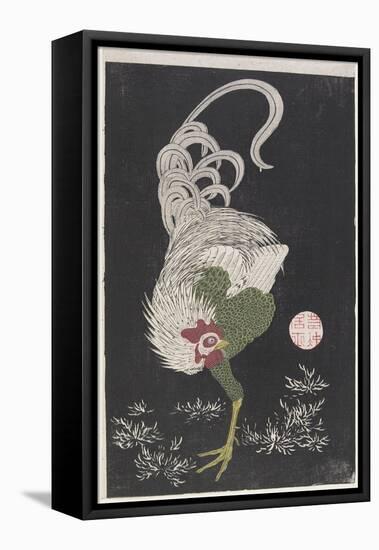 Rooster-Ito Jakuchu-Framed Premier Image Canvas