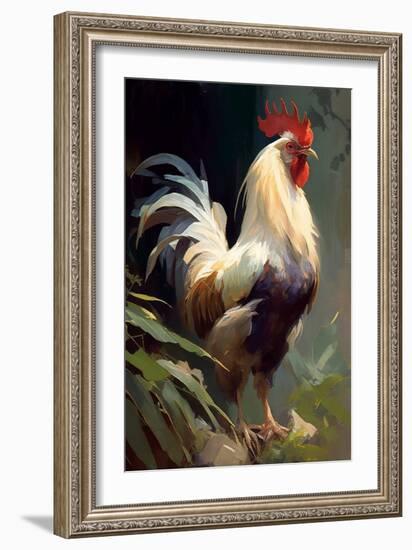 Rooster-Vivienne Dupont-Framed Art Print