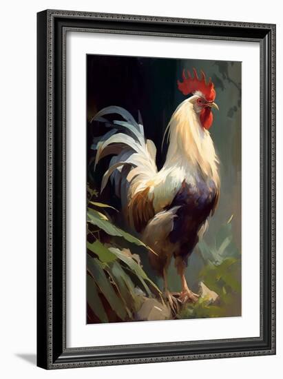 Rooster-Vivienne Dupont-Framed Art Print