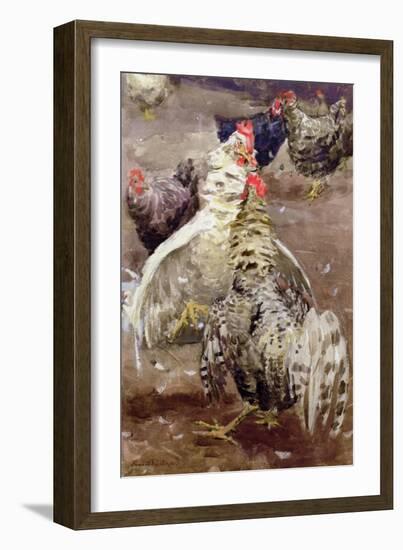 Roosters, 1910-Ernest Procter-Framed Giclee Print