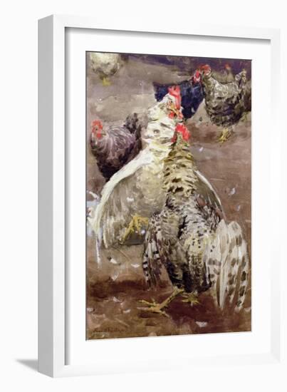 Roosters, 1910-Ernest Procter-Framed Giclee Print