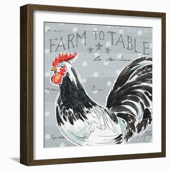 Roosters Call III-Daphne Brissonnet-Framed Art Print