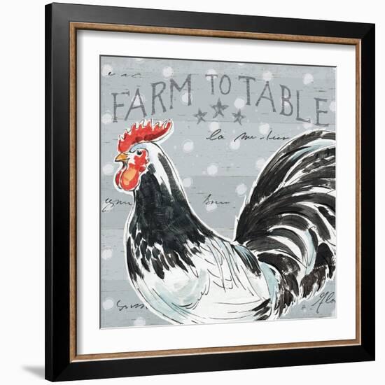 Roosters Call III-Daphne Brissonnet-Framed Art Print